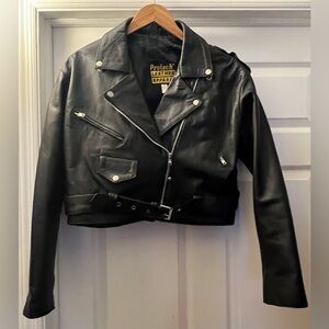 Women's Black Leather Jacket